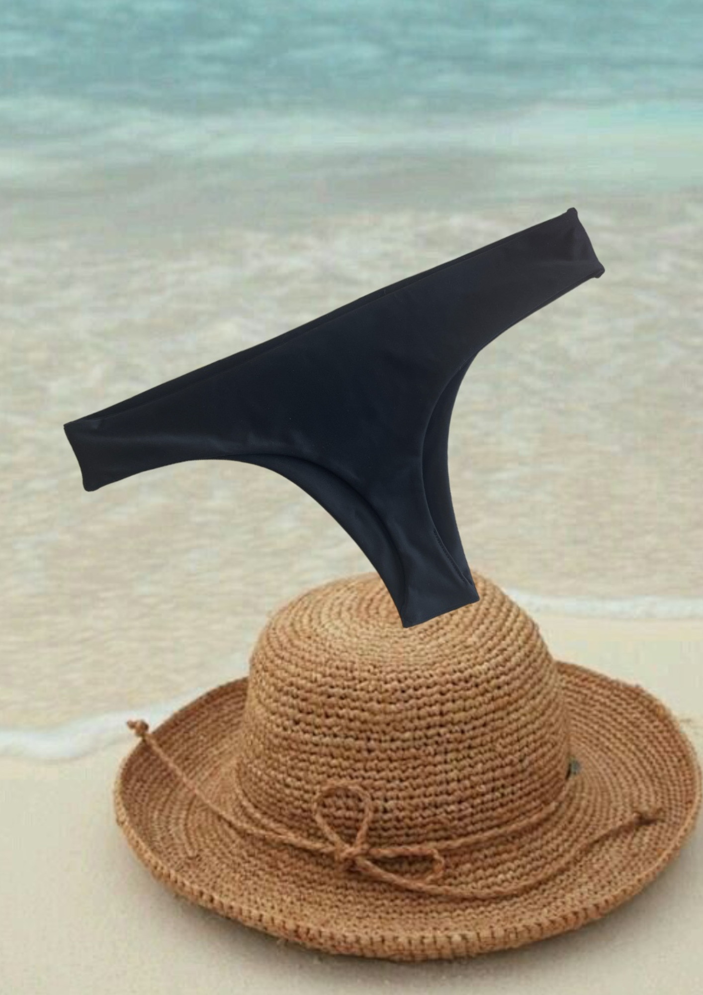 BIKINI ROMÁNTIC BLACK AND PEACH