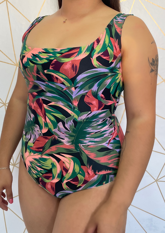 MONOKINI MODELADOR MONSTERA BLACK
