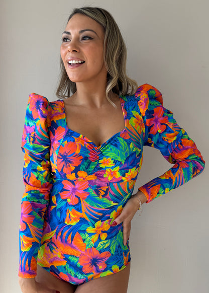 BODY MODELADOR TAHITÍ MANGA QUEEN
