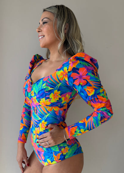 BODY MODELADOR TAHITÍ MANGA QUEEN